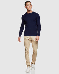 BARTON TEXTURED CREW NECK PULLOVER