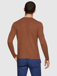 BARTON TEXTURED CREW NECK PULLOVER