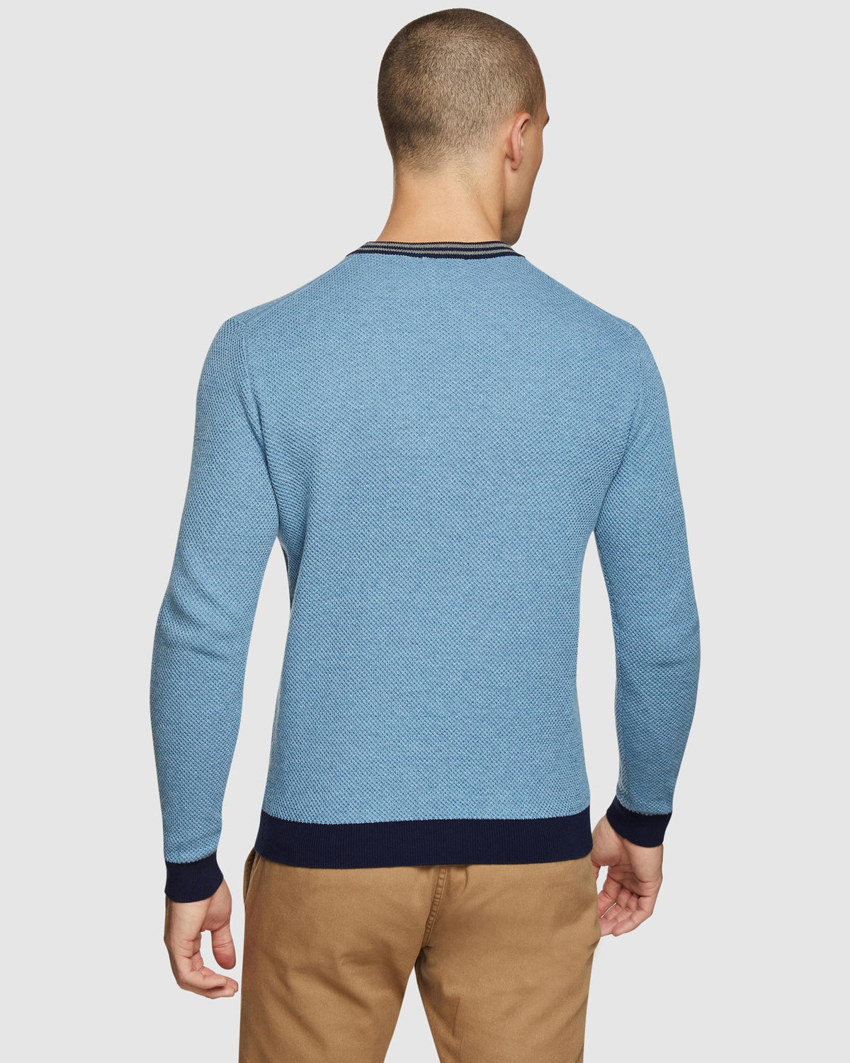 FRED CREW NECK TEXTURED PULLOVER