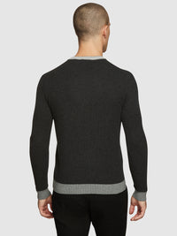 FRED CREW NECK TEXTURED PULLOVER