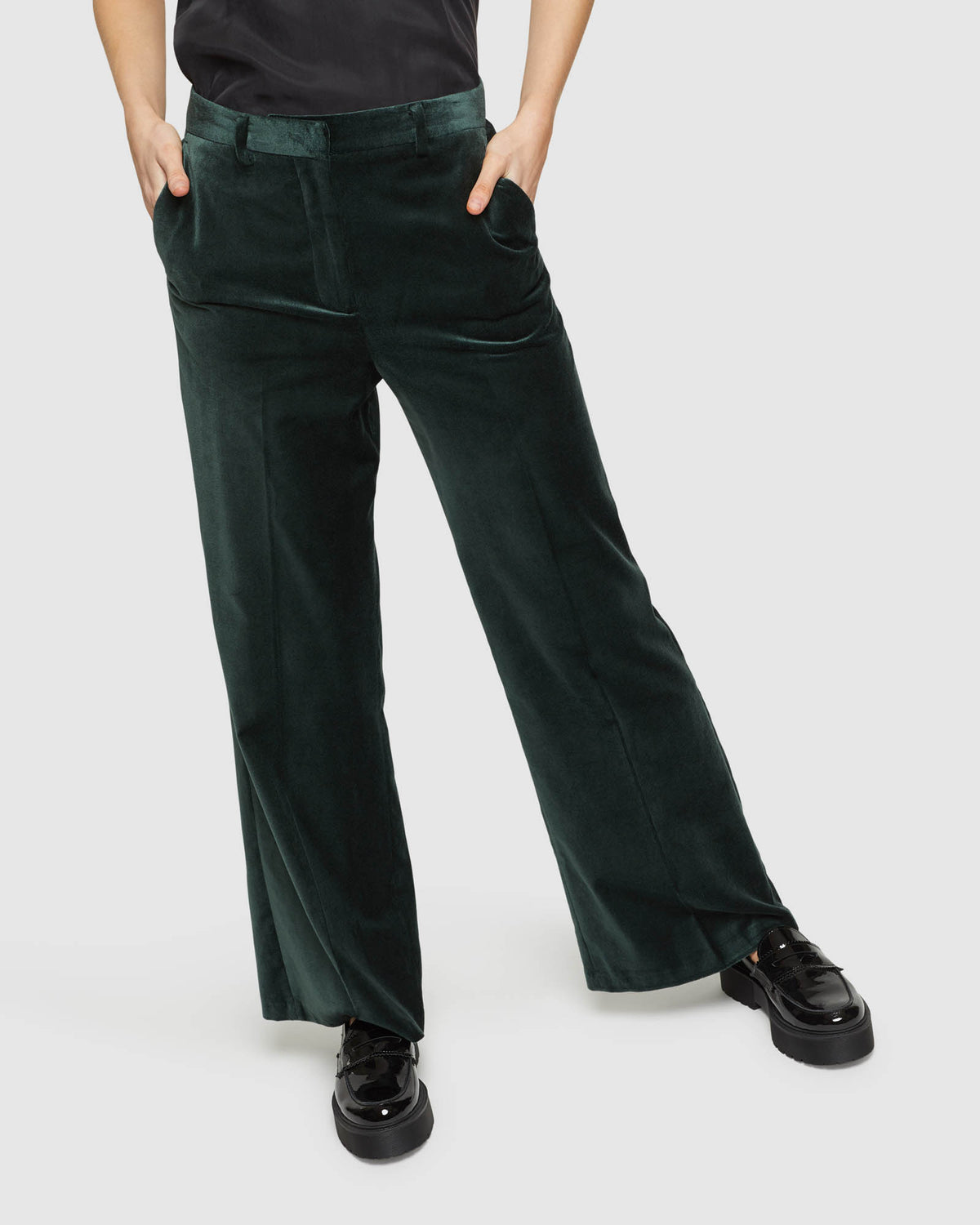 LAUREN VELVET TROUSERS WOMENS PANTS