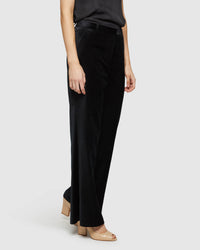 LAUREN VELVET TROUSERS WOMENS PANTS