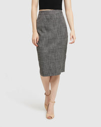 PEGGY CHECKED SUIT SKIRT WOMENS SUITS JKTS COATS