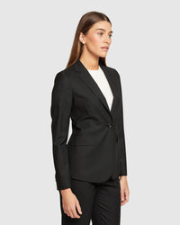 ALEXA WOOL STRETCH SUIT JACKET WOMENS SUITS JKTS COATS