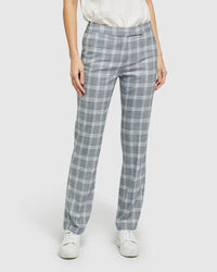 DANICA SUIT TROUSERS NAVY CHECK