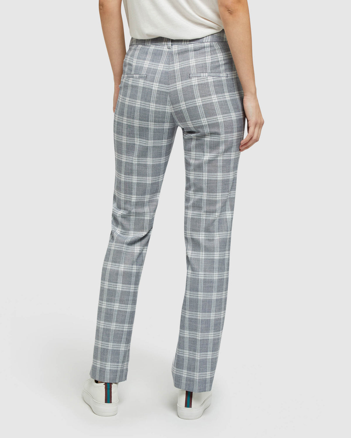 DANICA SUIT TROUSERS NAVY CHECK