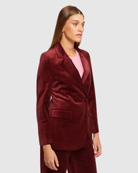 RAFFI VELVET JACKET WOMENS SUITS JKTS COATS