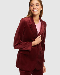 RAFFI VELVET JACKET WOMENS SUITS JKTS COATS