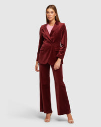 RAFFI VELVET JACKET WOMENS SUITS JKTS COATS