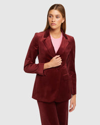 RAFFI VELVET JACKET WOMENS SUITS JKTS COATS