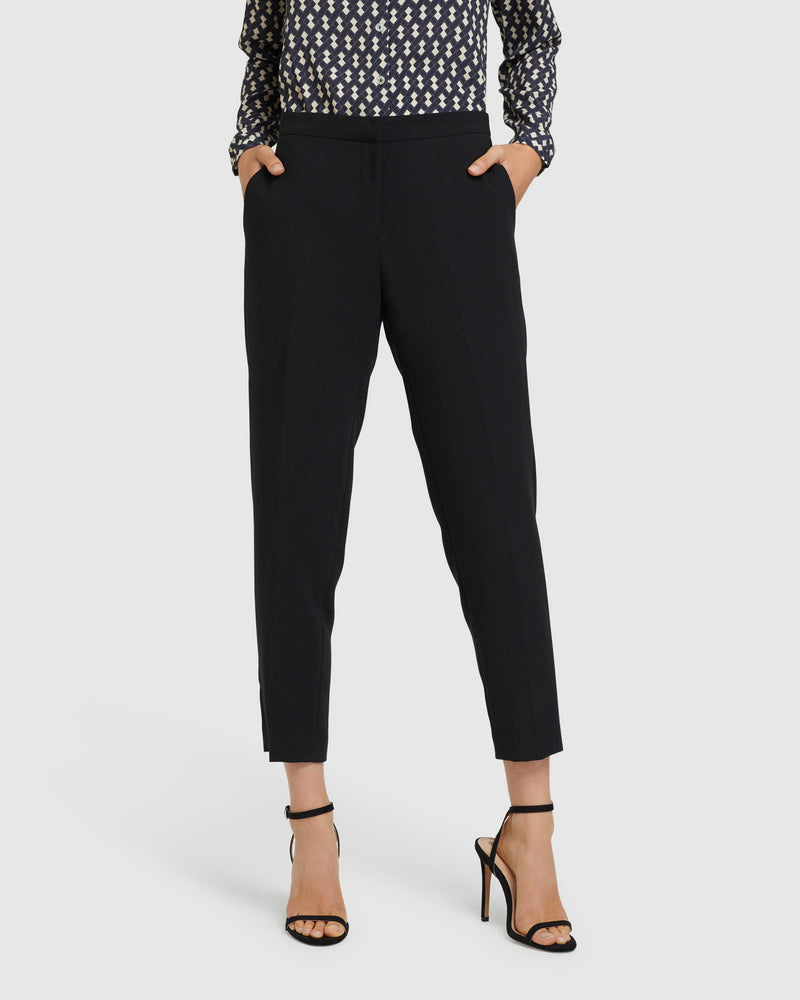 CHARLA ECO BLACK SUIT PANTS BLACK