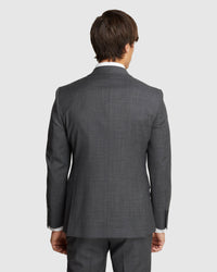 BYRON WOOL STRETCH SUIT JACKET GREY