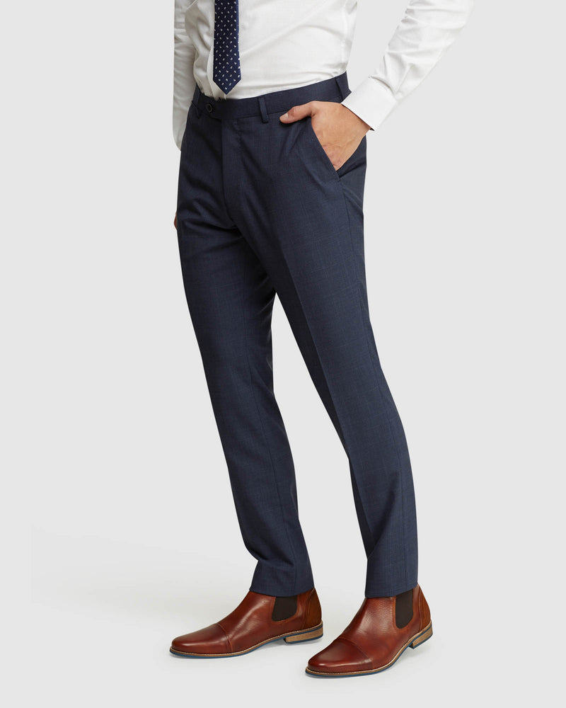 AUDEN WOOL STRETCH CHECK SUIT PANTS MENS SUITS