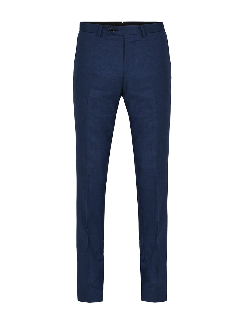 T27 WOOL SUIT TROUSERS PETROLBLU