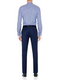 T27 WOOL SUIT TROUSERS BLUE