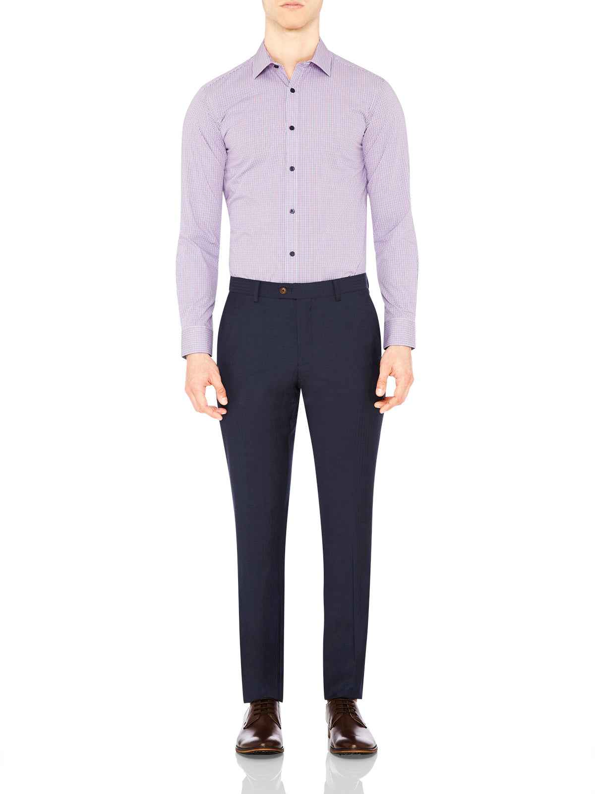 NEW HOPKINS LUX SUIT TROUSERS NVY