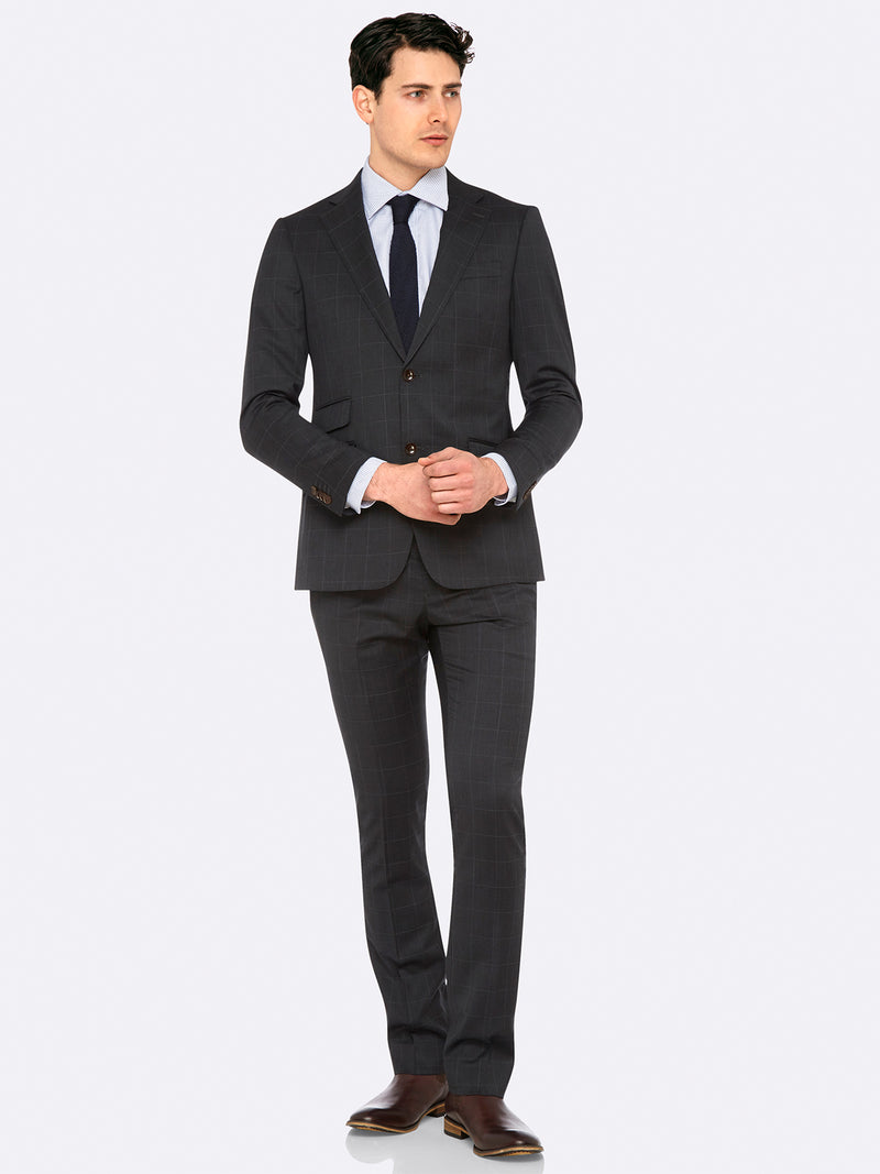 MARLOWE SUIT TROUSERS CHARCOAL