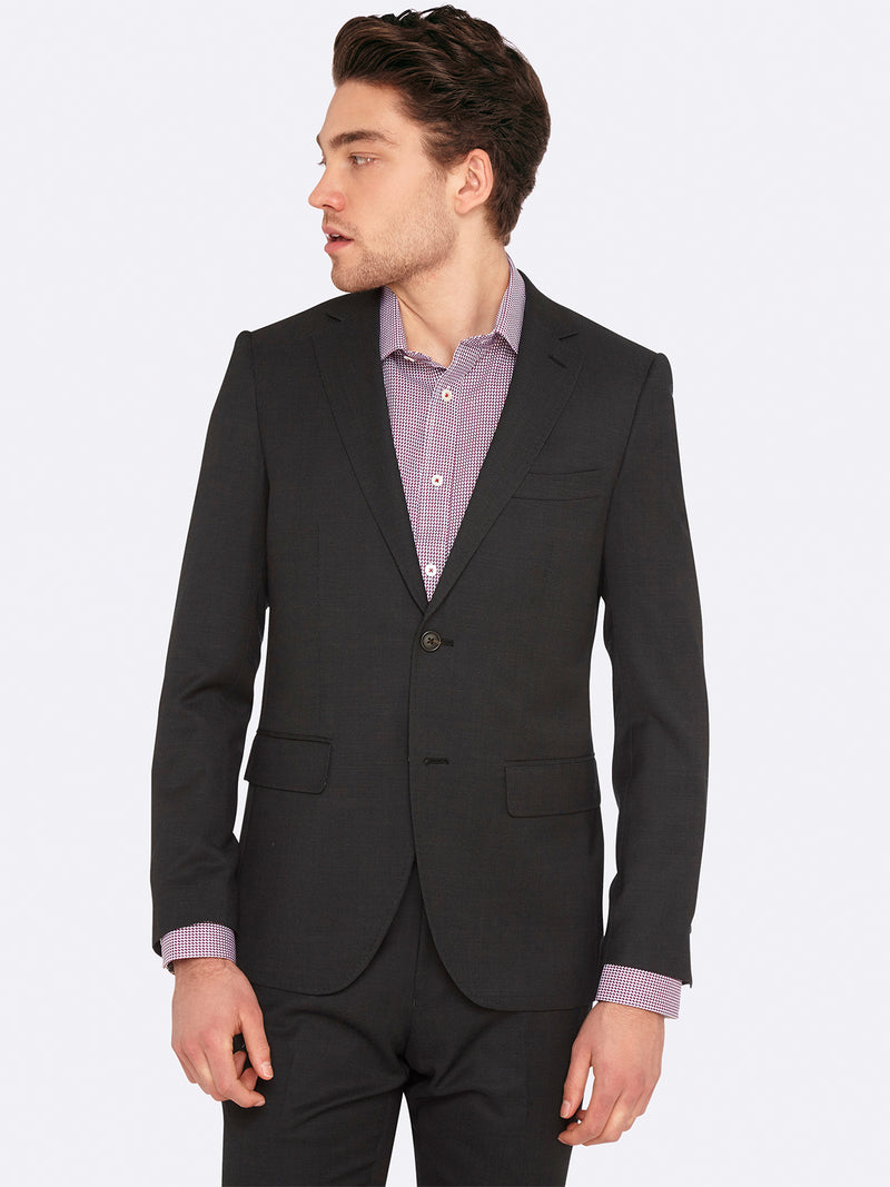 AUDEN WOOL SUIT JACKET CHARCOAL