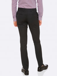 AUDEN WOOL SUIT TROUSERS CHAR