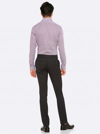 AUDEN WOOL SUIT TROUSERS CHAR