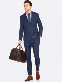 MARLOWE LUX SUIT TROUSERS BLUE