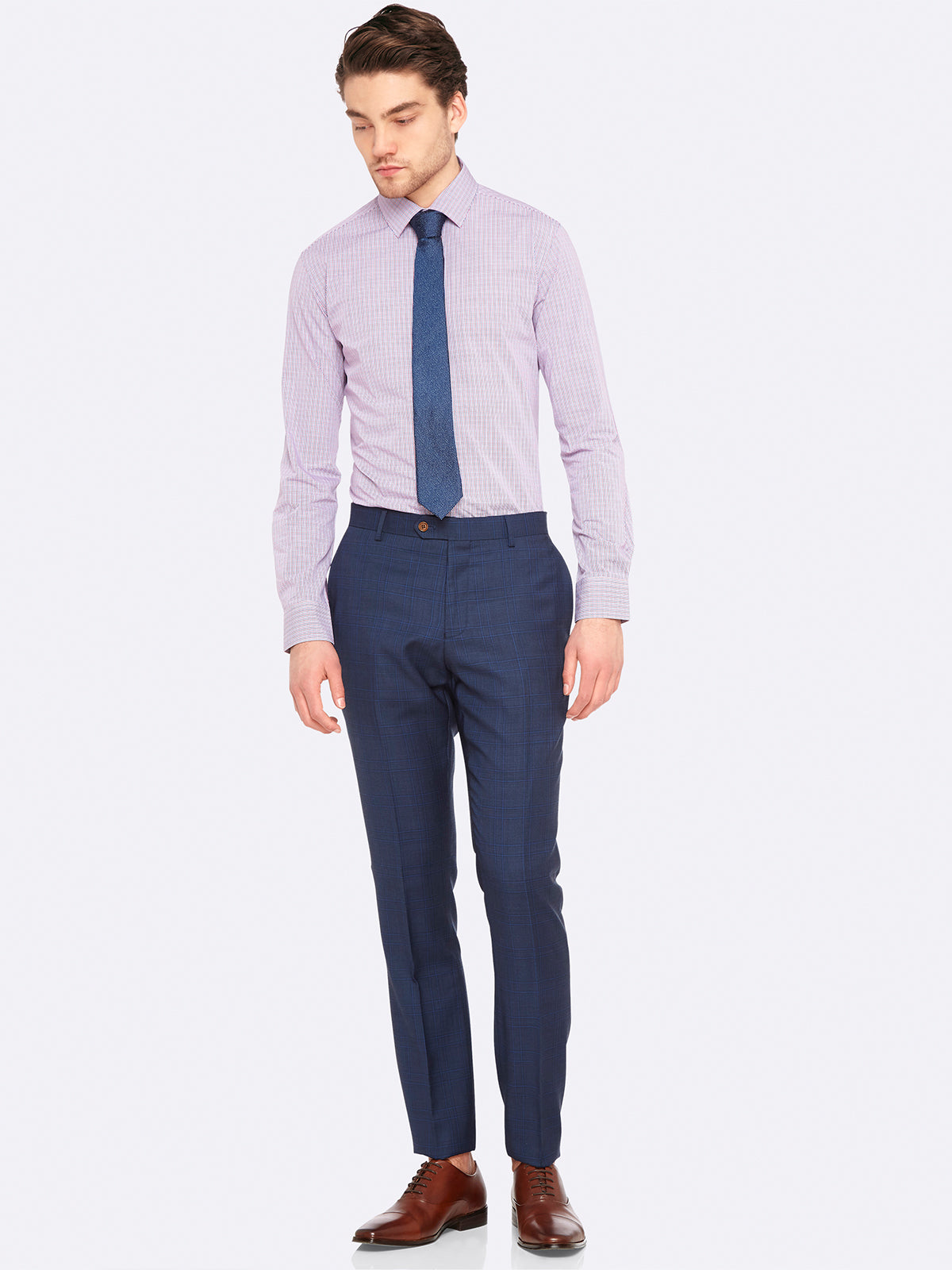 MARLOWE LUX SUIT TROUSERS BLUE