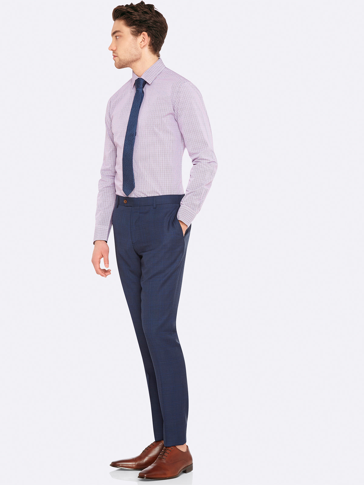 MARLOWE LUX SUIT TROUSERS BLUE