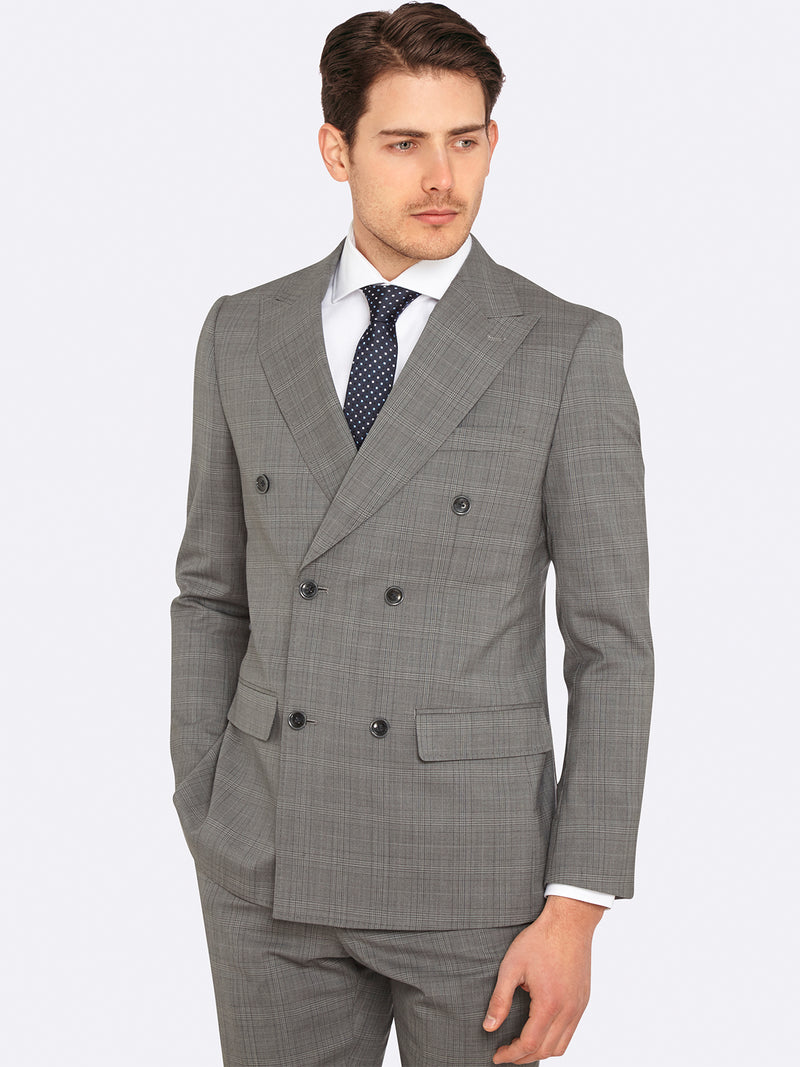 D.B NEW HOPKINS WOOL SUIT JACKET GREY