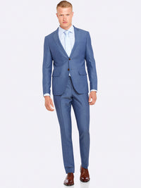 AUDEN  LINEN SUIT TROUSER BLUE