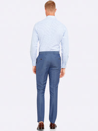 AUDEN  LINEN SUIT TROUSER BLUE