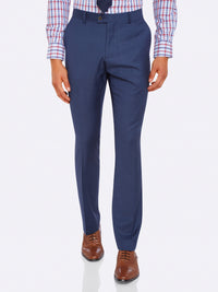 HOPKINS WOOL SUIT TROUSERS BLU