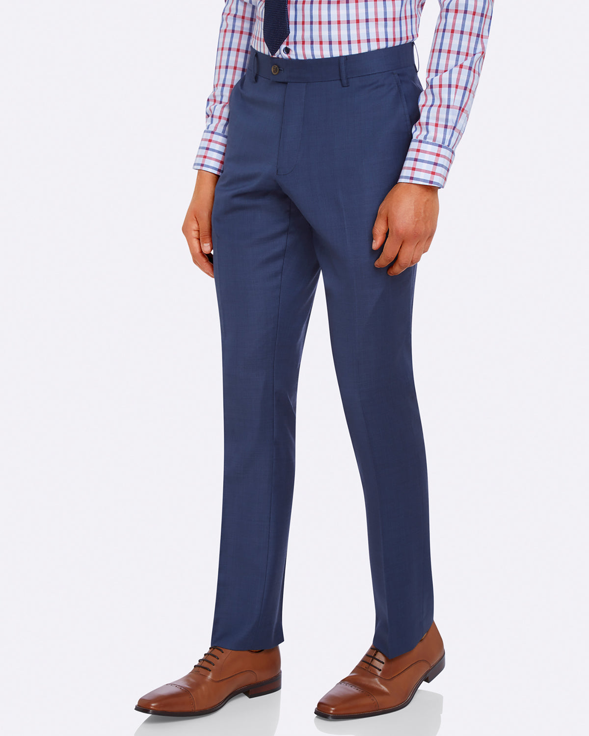 HOPKINS WOOL SUIT TROUSERS BLU