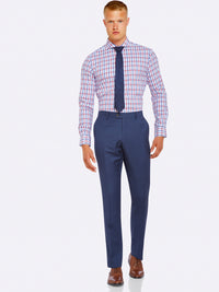 HOPKINS WOOL SUIT TROUSERS BLU