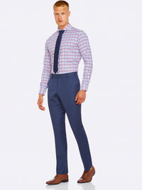 HOPKINS WOOL SUIT TROUSERS BLU