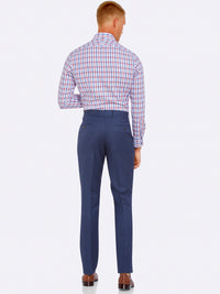 HOPKINS WOOL SUIT TROUSERS BLU