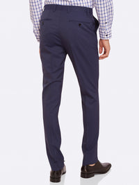 MARLOWE WOOL SUIT TROUSERS  NAVY