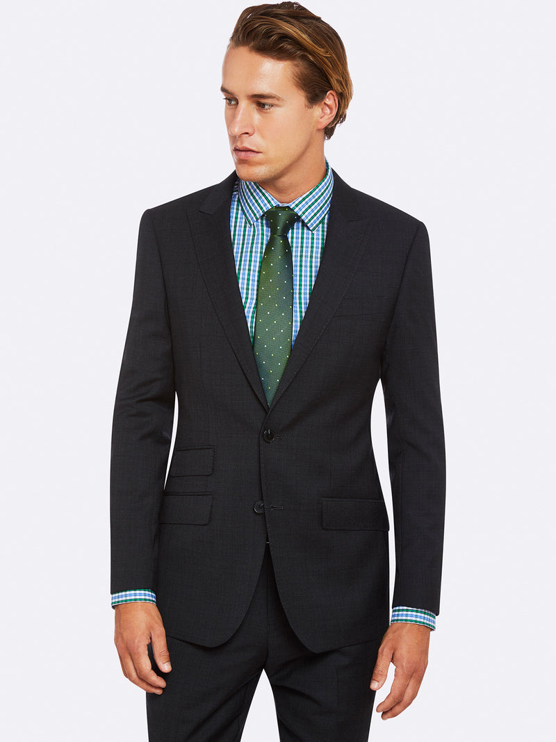 HOPKINS PEAK LAPEL WOOL SUIT JAKETX