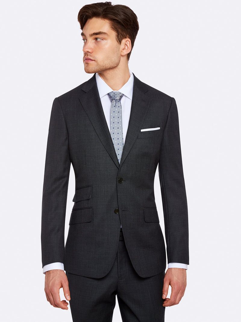 MARLOWE WOOL SUIT JACKET CHARCOAL