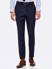 HOPKINS WOOL SUIT TROUSERS BLUE