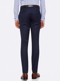 HOPKINS WOOL SUIT TROUSERS BLUE