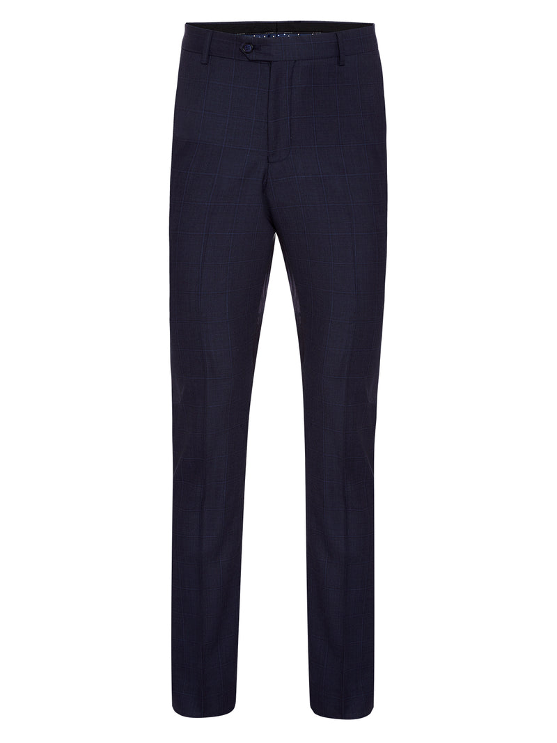 MARLOWE WOOL SUIT TROUSERS GUNMETAL