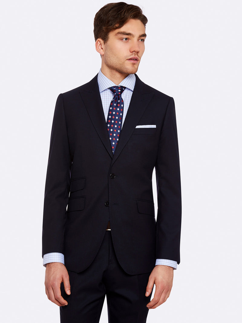 HOPKINS PEAK LAPEL WOOL JACKETX INK