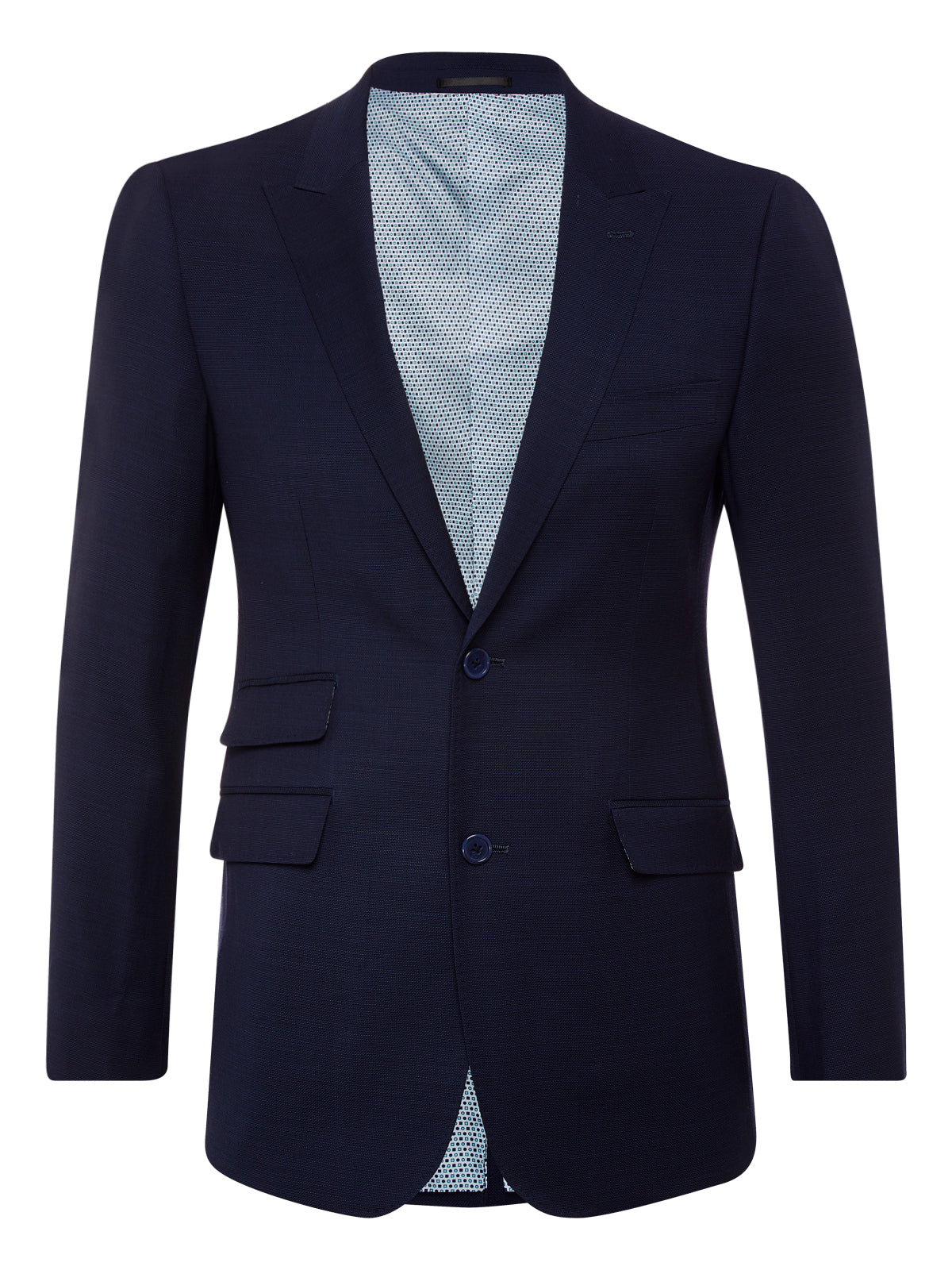 HOPKINS PEAK LAPEL WOOL SUIT JACKET