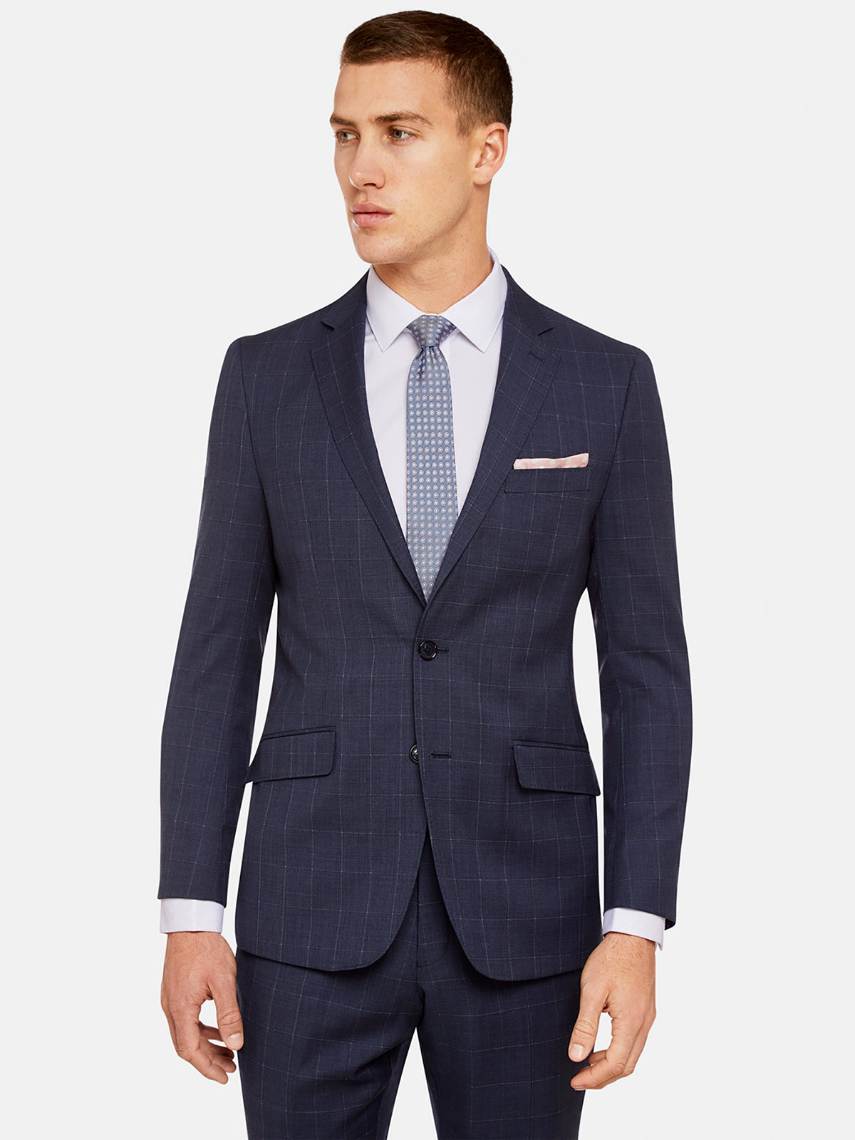 NEW HOPKINS WOOL SUIT JACKET BLUE