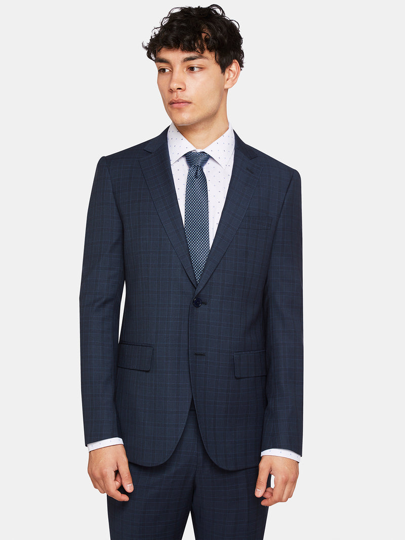 AUDEN WOOL SUIT JACKET GUNMETAL