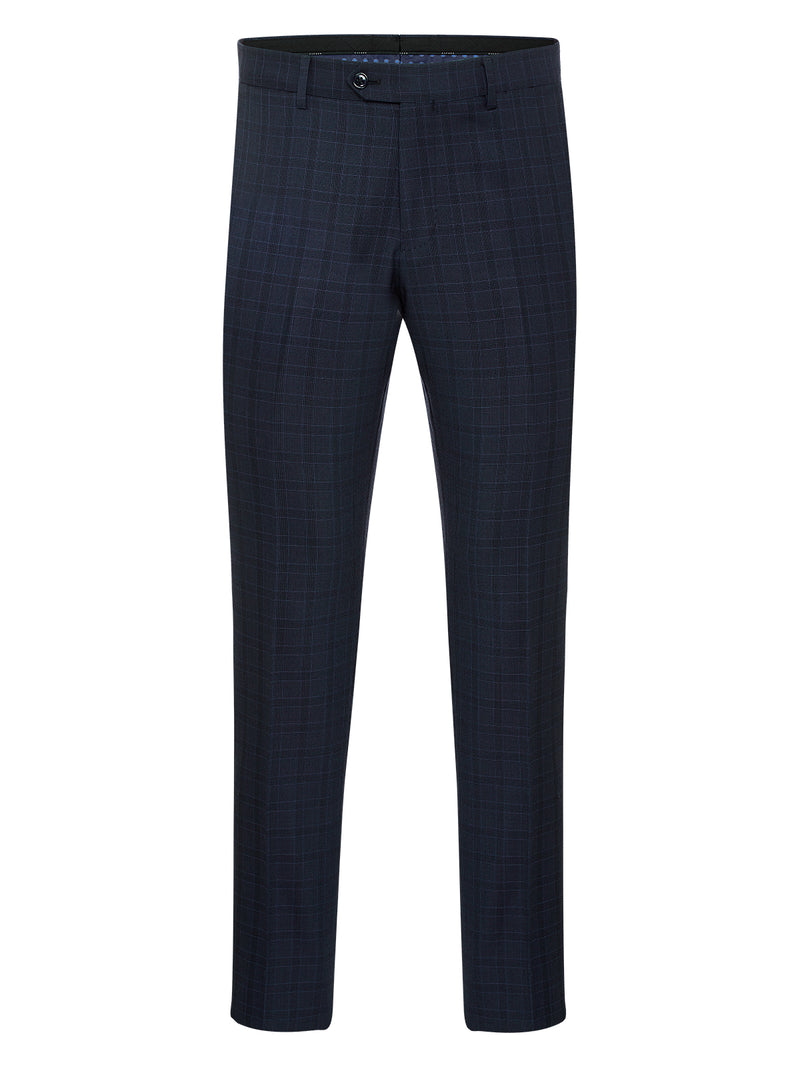 AUDEN WOOL SUIT TROUSERS GUNMETAL