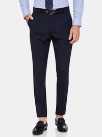 HOPKINS WOOL SUIT TROUSERS INK