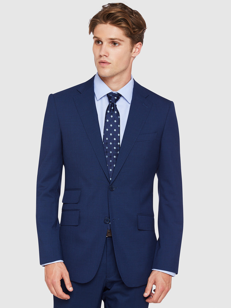 MARLOWE WOOL SUIT JACKET NAVY