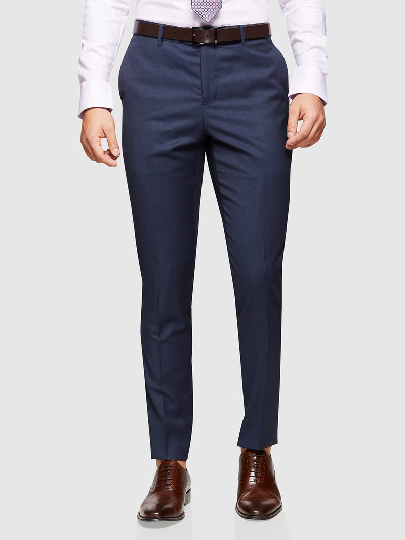 BYRON WOOL SUIT TROUSERS BLUE