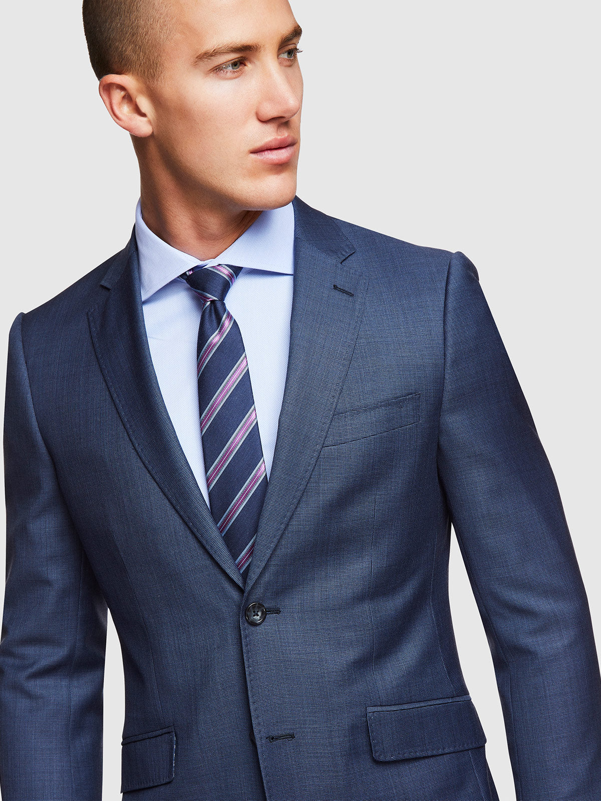 NEW HOPKINS WOOL SUIT JACKET BLUE